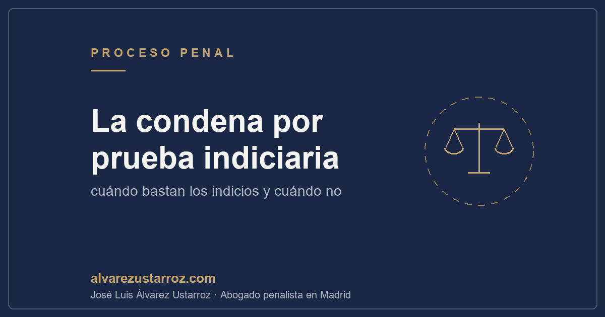 La condena por prueba indiciaria — prueba indiciaria, abogado penalista en Madrid